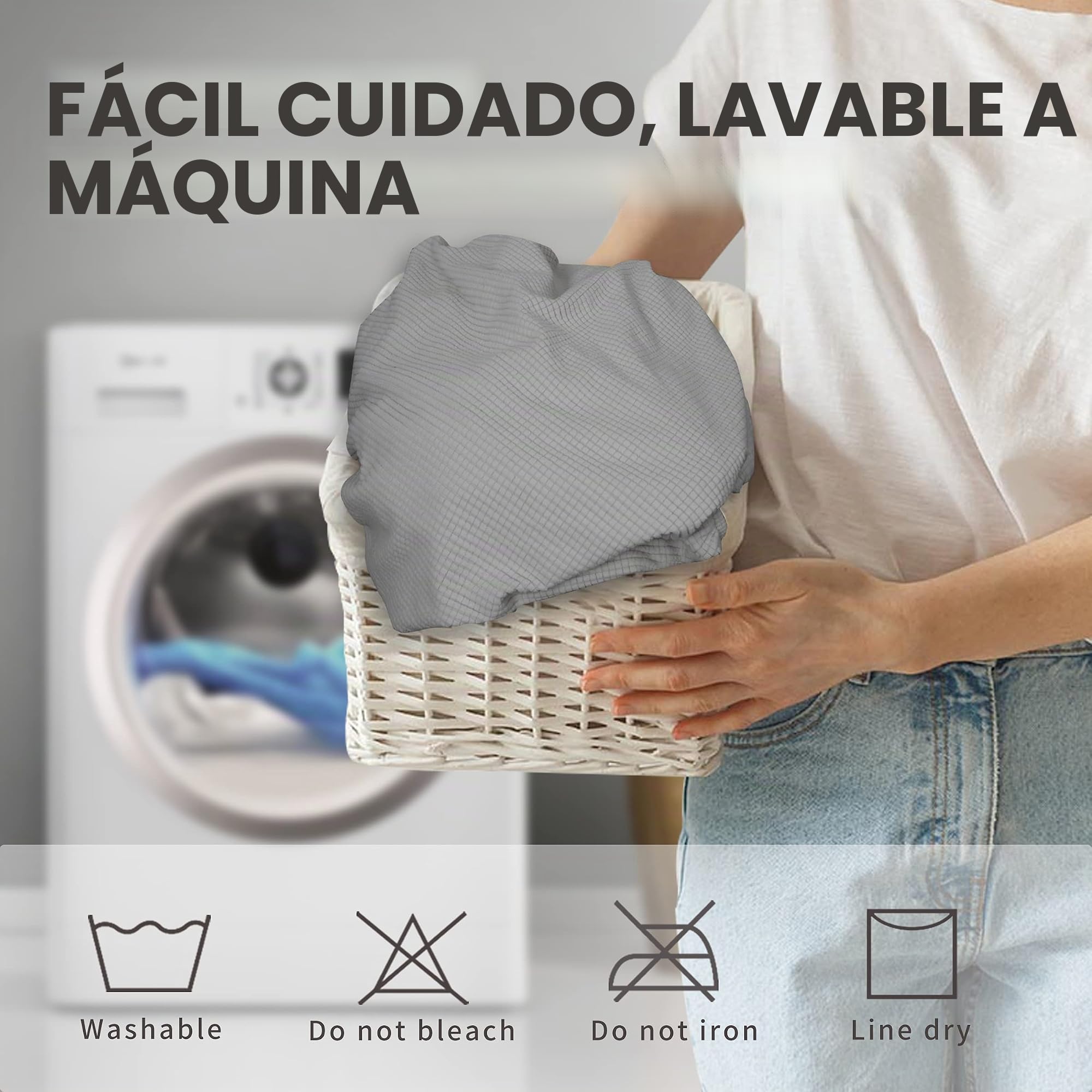 Easy-Going Juego de 6 Fundas para sillas de Comedor 100% Impermeables, Fundas elásticas de Jacquard para Silla Parson, Protector de Silla extraíble y Lavable para el hogar, Restaurante, Banquete