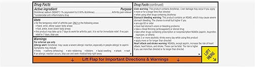 Miniatura 15 de Voltaren Gel para el dolor de artritis para aliviar el dolor de artritis tópico potente con diclofenaco, tapa fácil de abrir - 5.29 oz