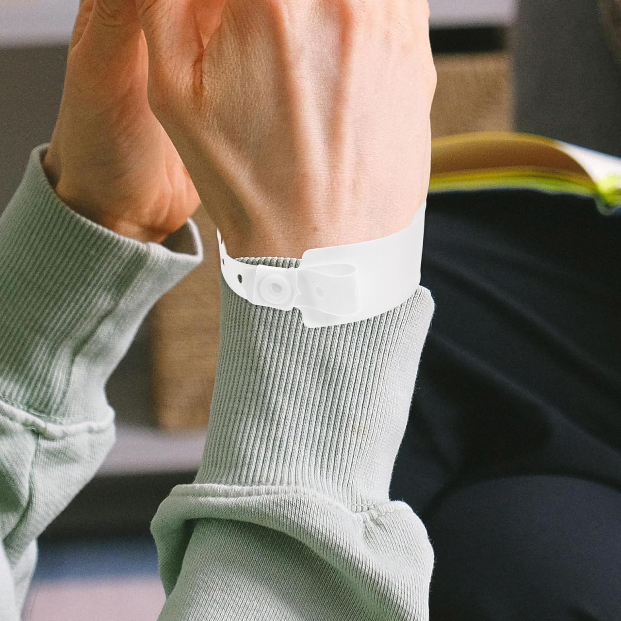 Lot De 100 Bracelets D'Identification Médicale Pour Hôpital Bracelets D'Information Blancs Jetables Résistants À L'Eau Avec Boucle Sécurisée Pour Suivi Et Enregistrement