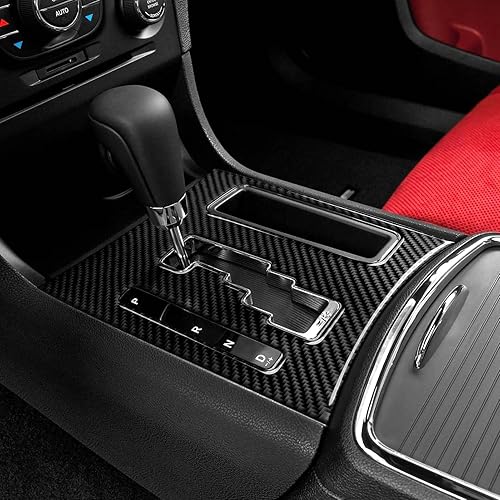 Miniatura 5 de Calcomanías para panel de cambio de marcha de automóvil para Chrysler 300  300C  300S  LimitedBase Accesorios Adhesivos interiores de fibra de