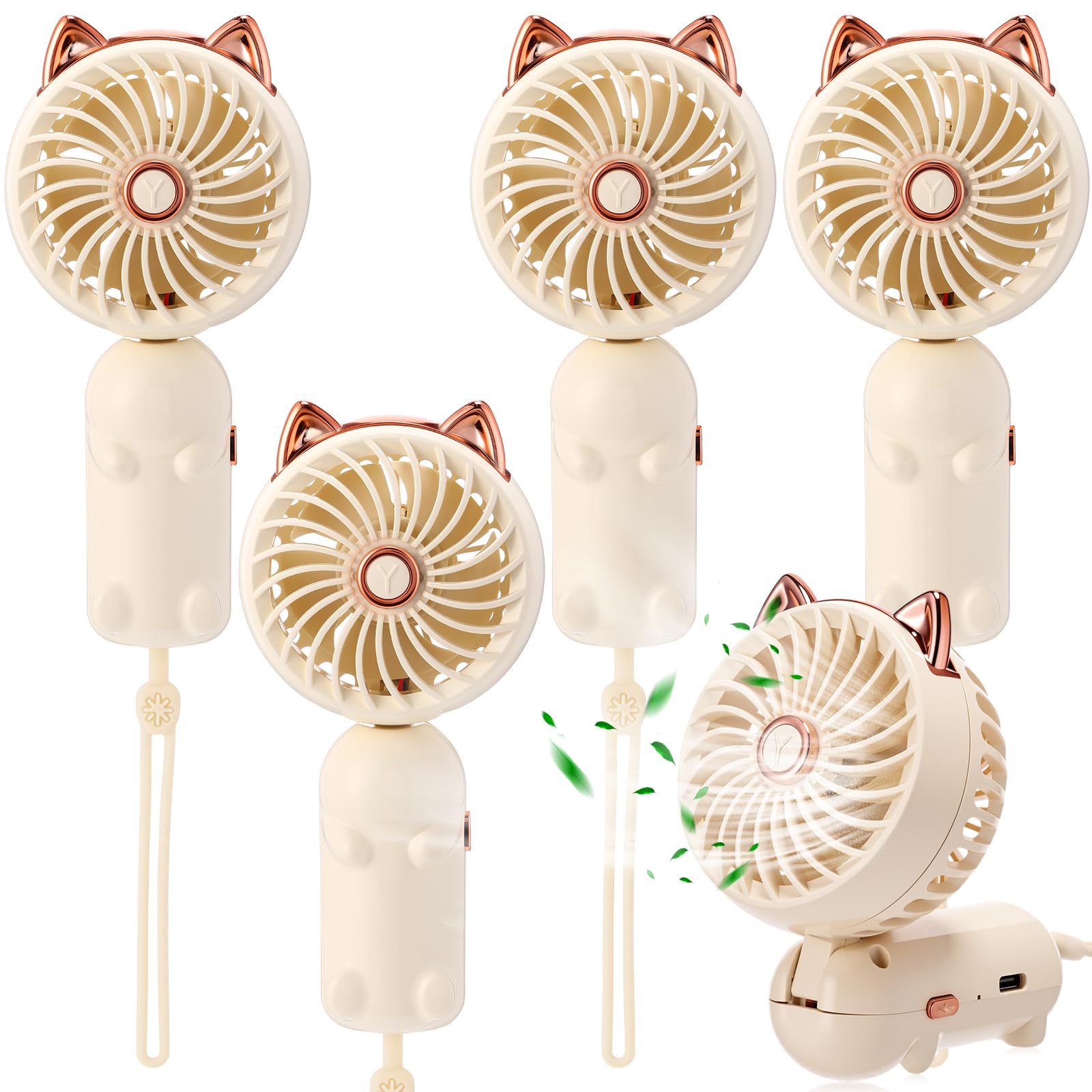 Ventilateur portable rechargeable pour voyage et bureau