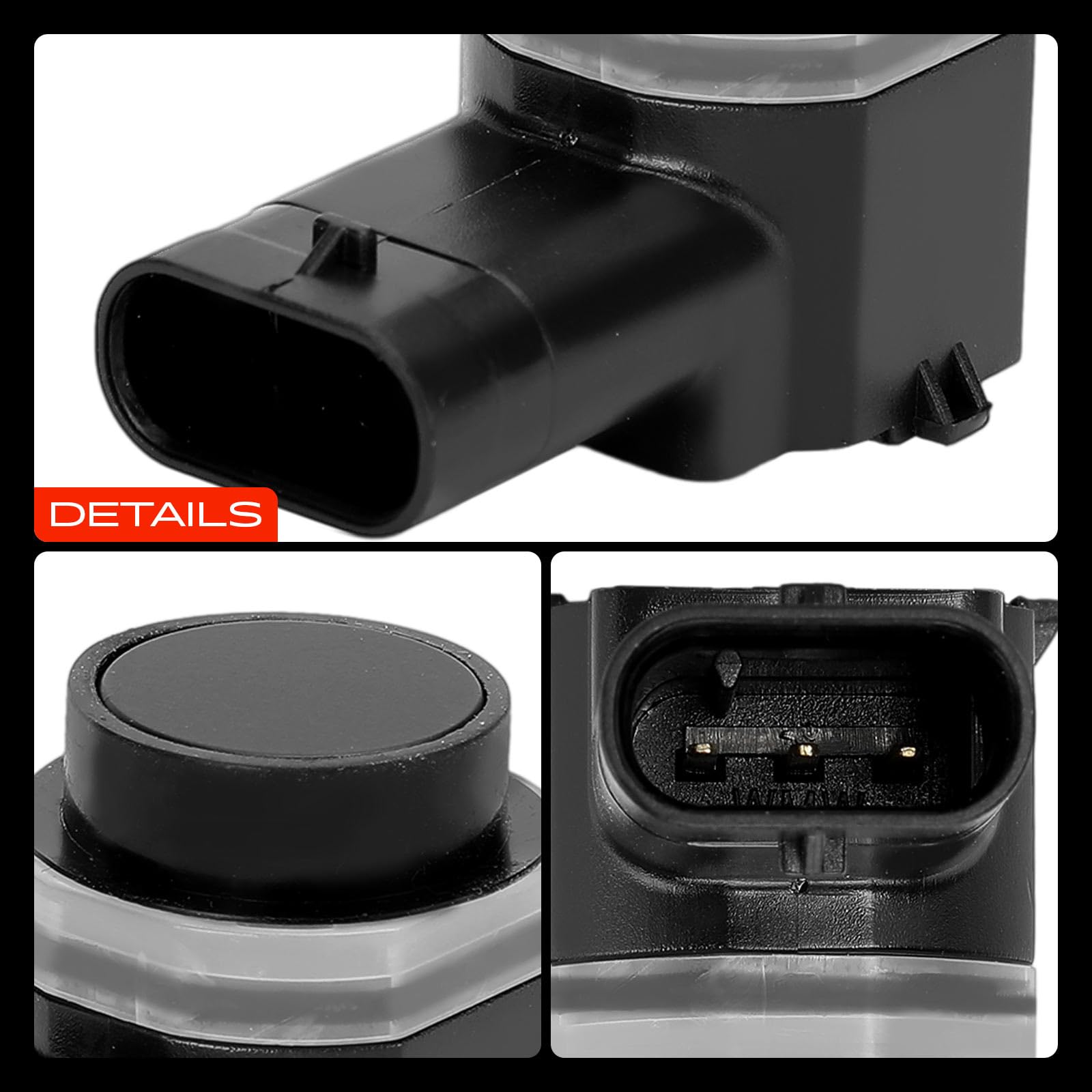 Frankberg 4X Parksensor Parking Asist Sensor 3-polig Vorne Hinten Kompatibel mit C30 533 1.6L-5.5L 2006-2012 S80 II 124 1.6L-3.2L 2010-2016 XC90 I 275 2.4L-4.4L 2002-2014 Replace# 31341637