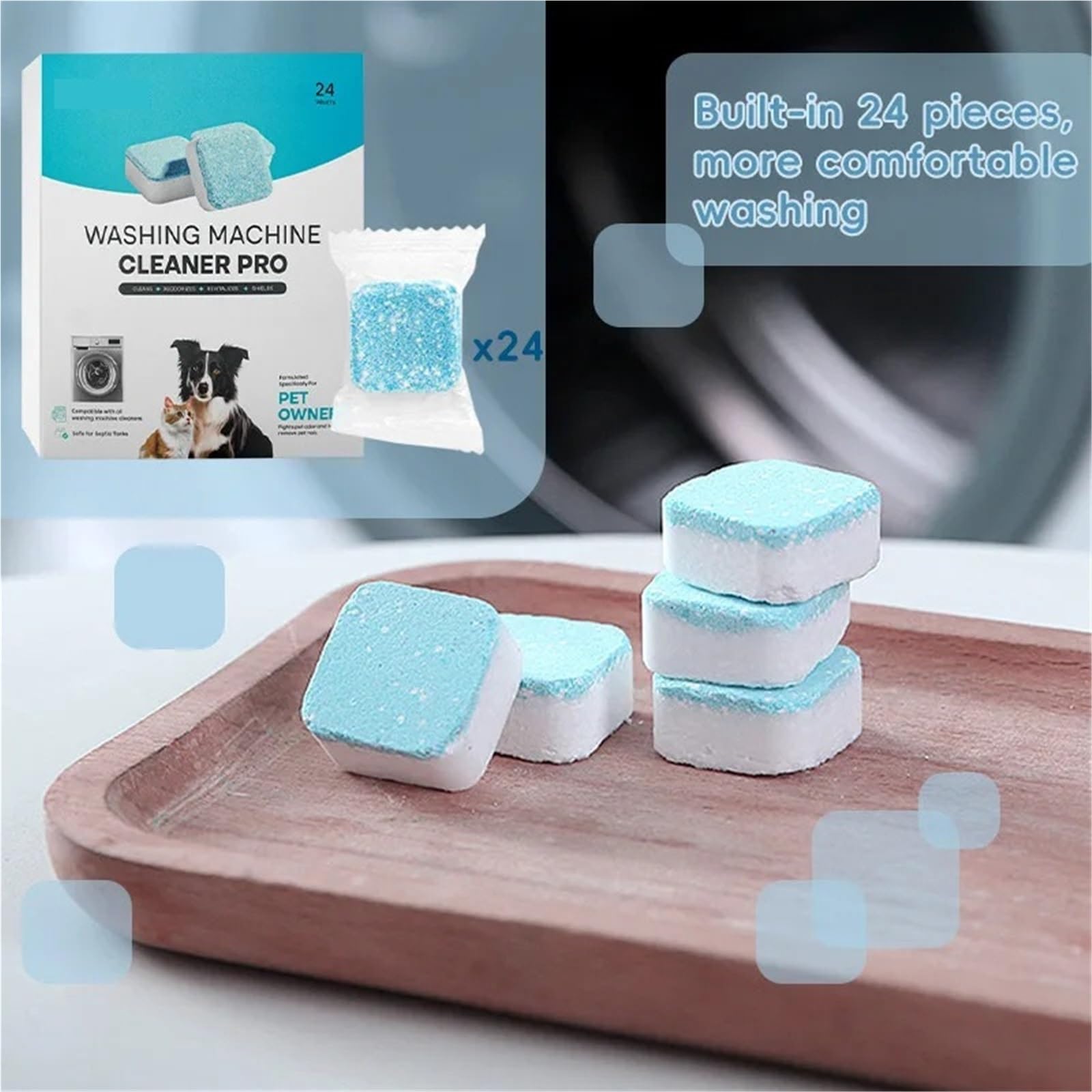 washing machine cleaner tablets Waschmaschinenreiniger-Tabs Tiefenreinigung