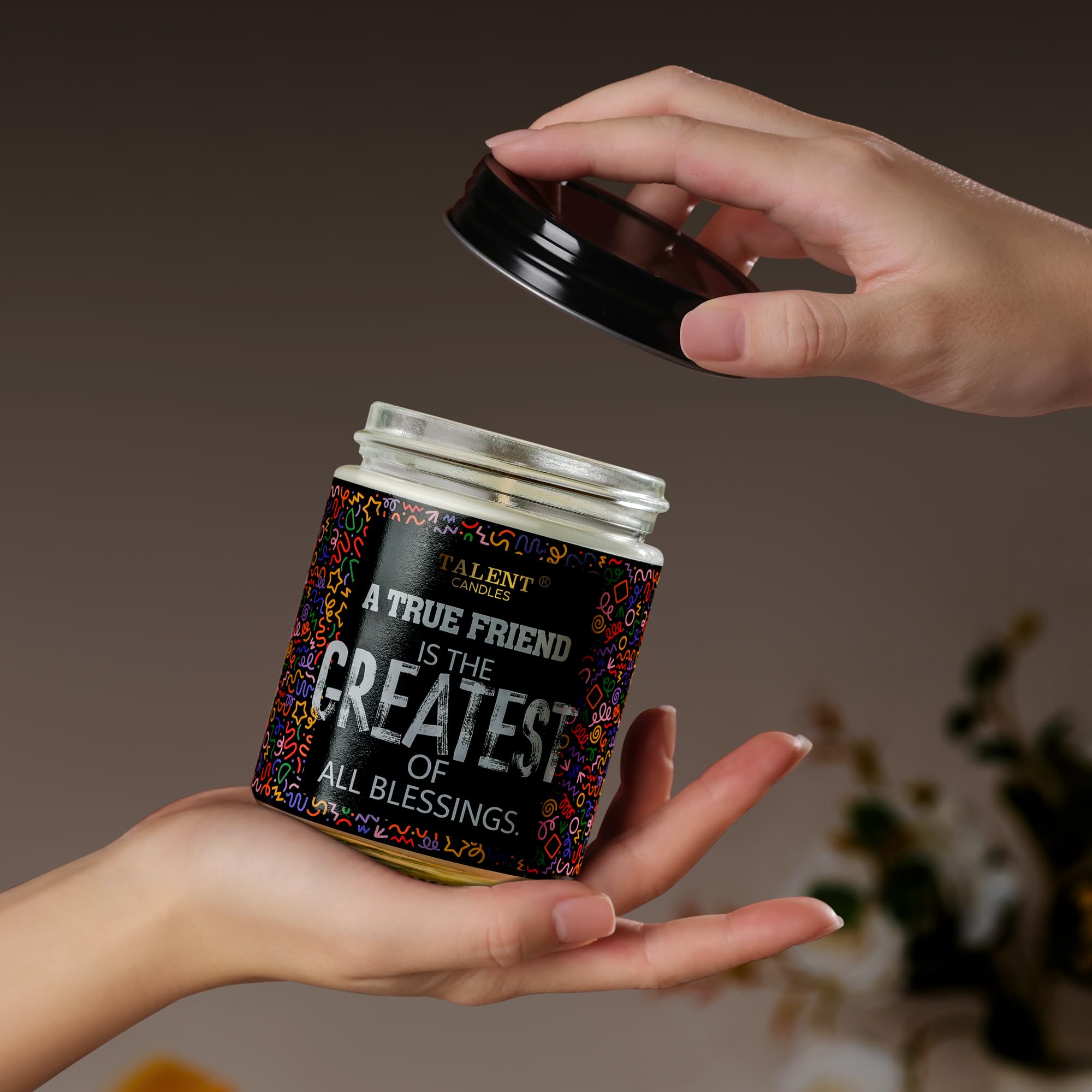 Best Friend Candle | Freundschaftsgeschenke für Frauen | Duftkerze Lustige Geburtstagsgeschenke für Frauen Männer | Weihnachten Freundschaftsgeschenke | Sandelholz & Jasmin Duftkerzen Geschenke