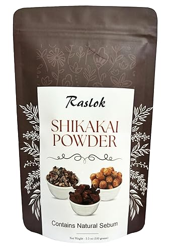 Shikakai Powder  Limpiador y acondicionador natural para el cabello, 100% puro Acacia concinna Fruit Pods Powder (3.52 oz)
