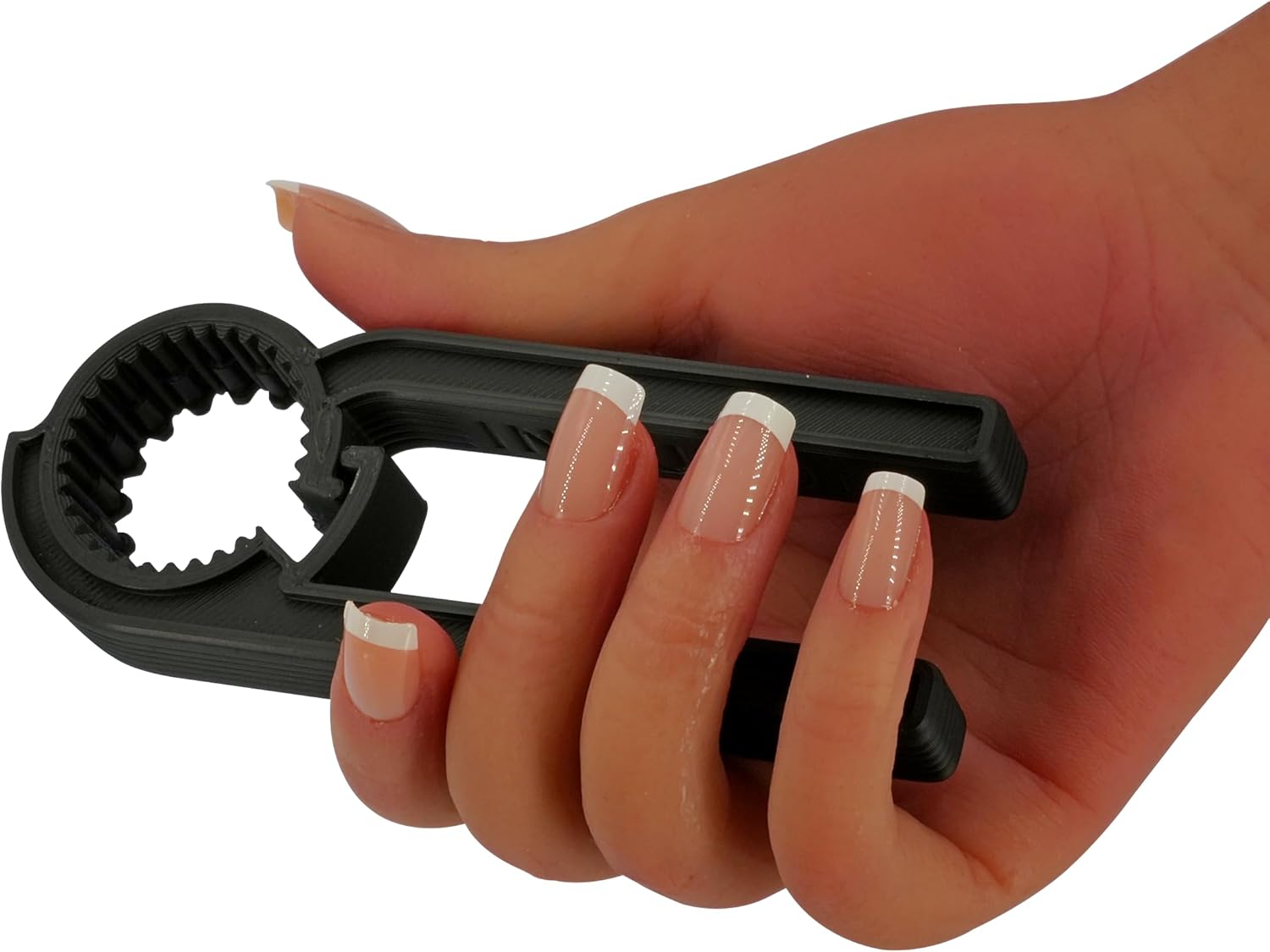 Water Bottle Opener for Seniors, Weak Hands, Arthritis-Friendly by INTULON [Small] [Black]