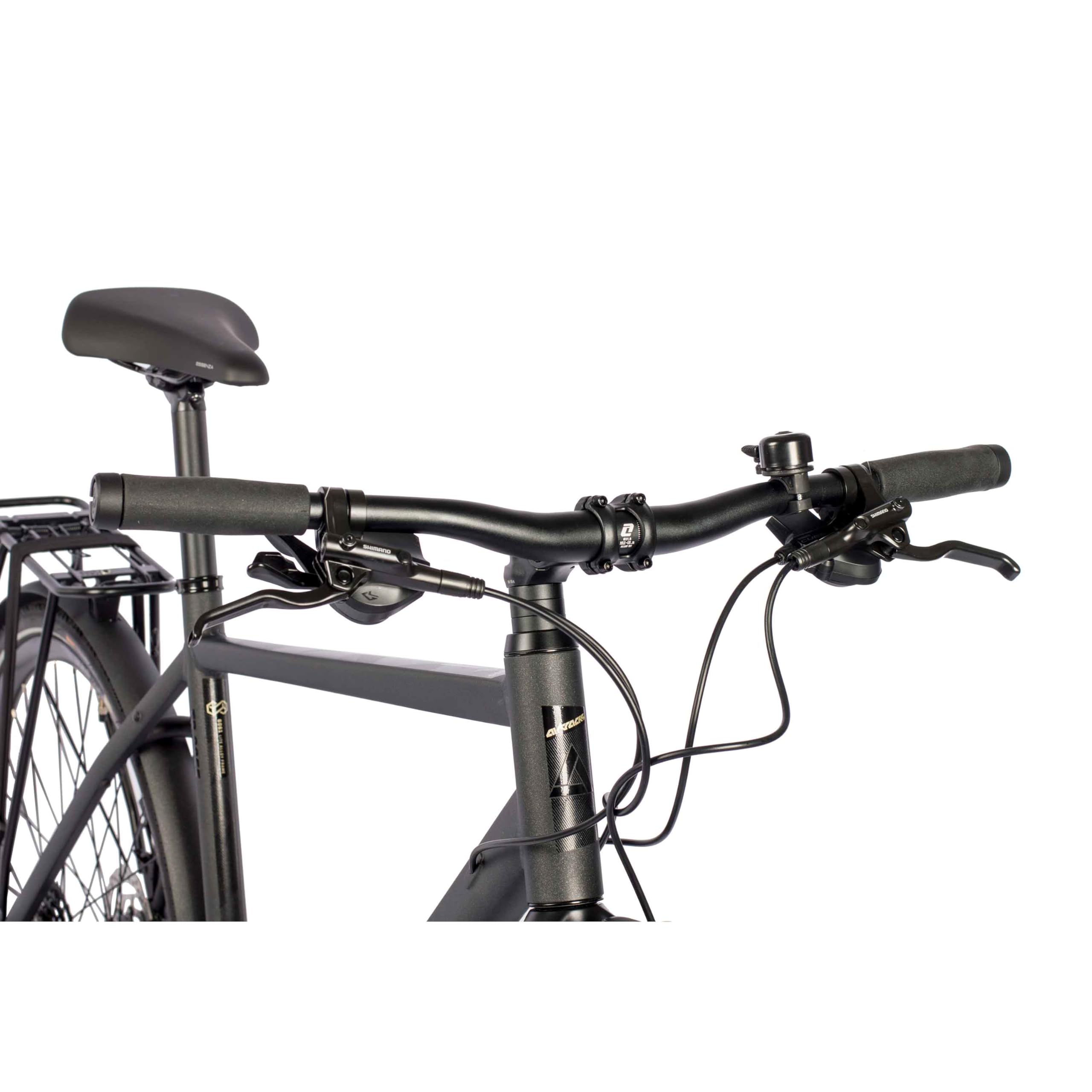 Airtracks Herren Trekking Fahrrad 28 Zoll Trekkingrad TR.2855-C 2x10 Gang Shimano CUES RD-U6020-10 Shadow Black Schwarz Rahmenhöhen 52cm 56cm Modell 2026