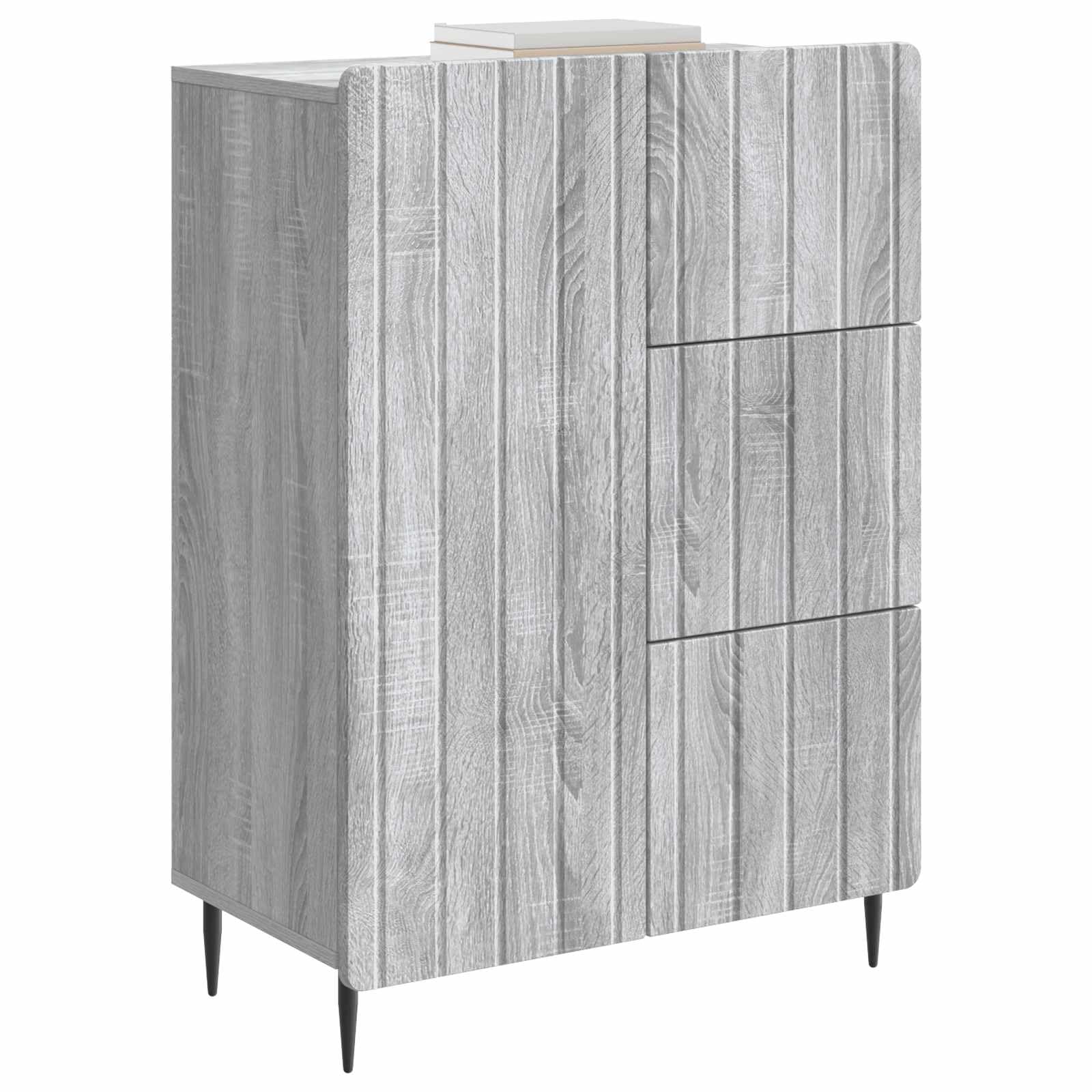 Hothingwell Bufet drewniany Ingenierie 66 x 34,5 x 91,5 cm szary