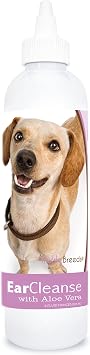 Healthy Breeds Chiweenie Ear Cleanse with Aloe Vera Sweet Pea and Vanilla 8 oz