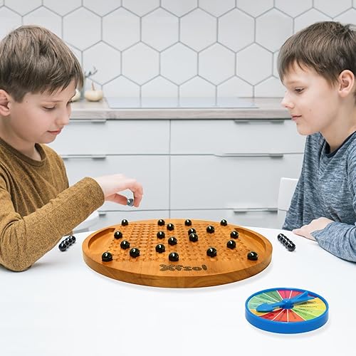 Miniatura 5 de CIRCS-001 - Juego de ajedrez magnético de madera, juego de mesa interactivo con 30 piedras magnéticas, desarrollo de inteligencia, juego de batalla