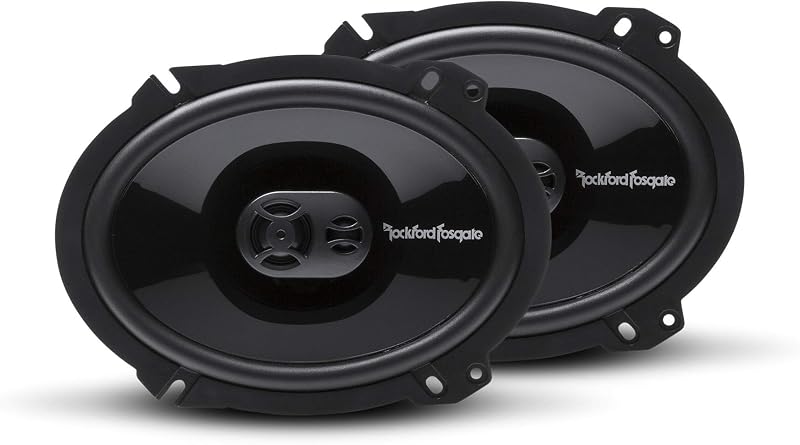 Rockford Fosgate P1683 Punch 6x8 parlantes coaxiales de rango completo de 3 vías (par)