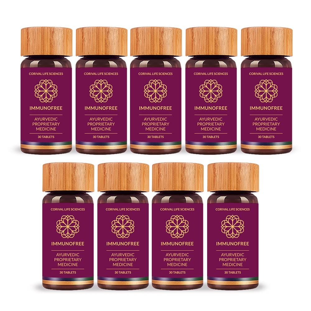 Biogetica Immunofree Herbal Supplement for Immune Support - Natural Potent Blend of Tulsi Kalmegh Yashtimadhu Giloy for Immune