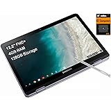 SAMSUNG Chromebook Plus V2 360 2-in-1 Laptop w/Dual Webcam (12.2&quot; FHD+ Touchscreen,Intel Celeron 3965Y, 4GB RAM, 128GB (64GB eMMC+64GB SD Card), Stylus Pen) Home &amp; Education, IST SDCard, Chrome OS