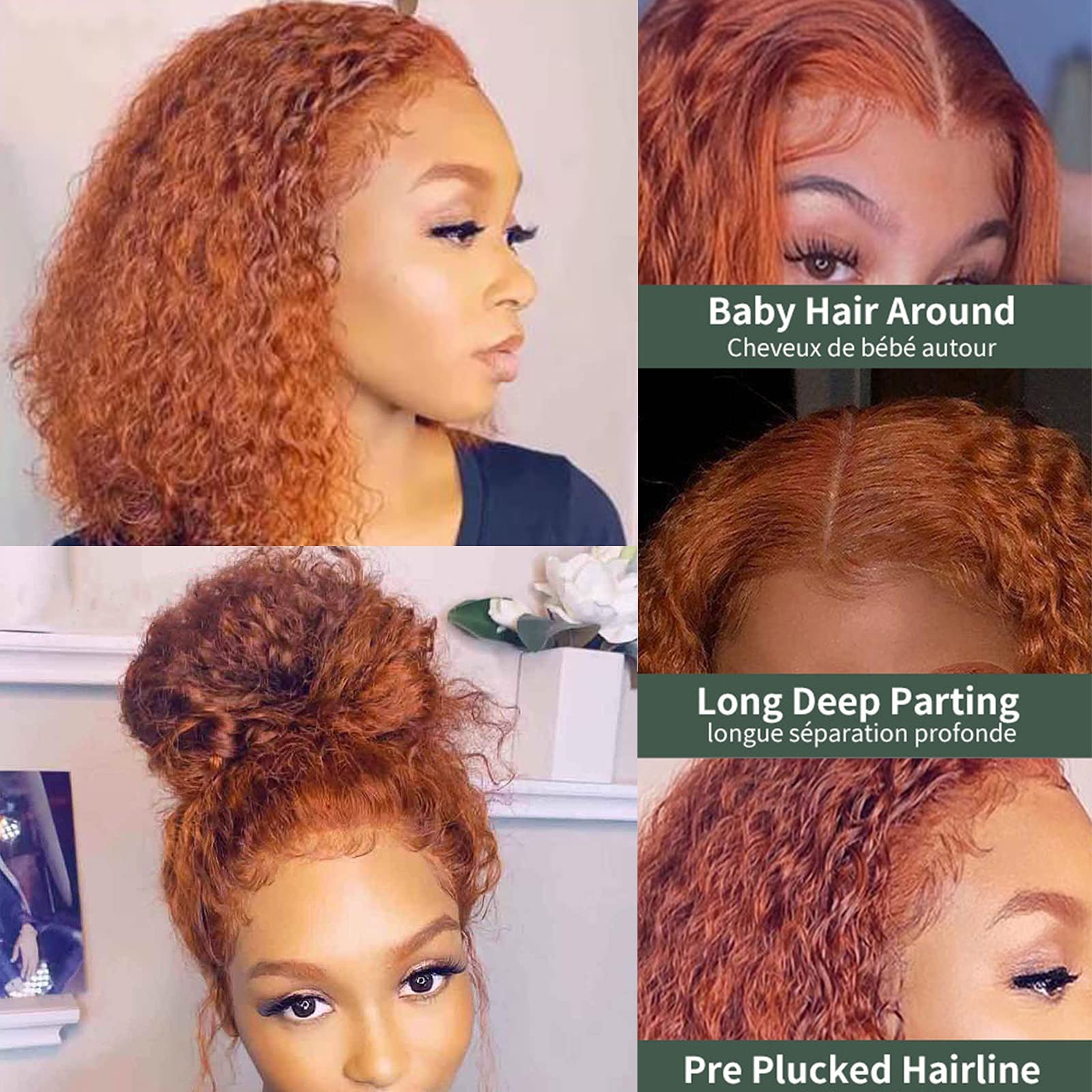 13+ Orange Hair Wig NephiNaydene