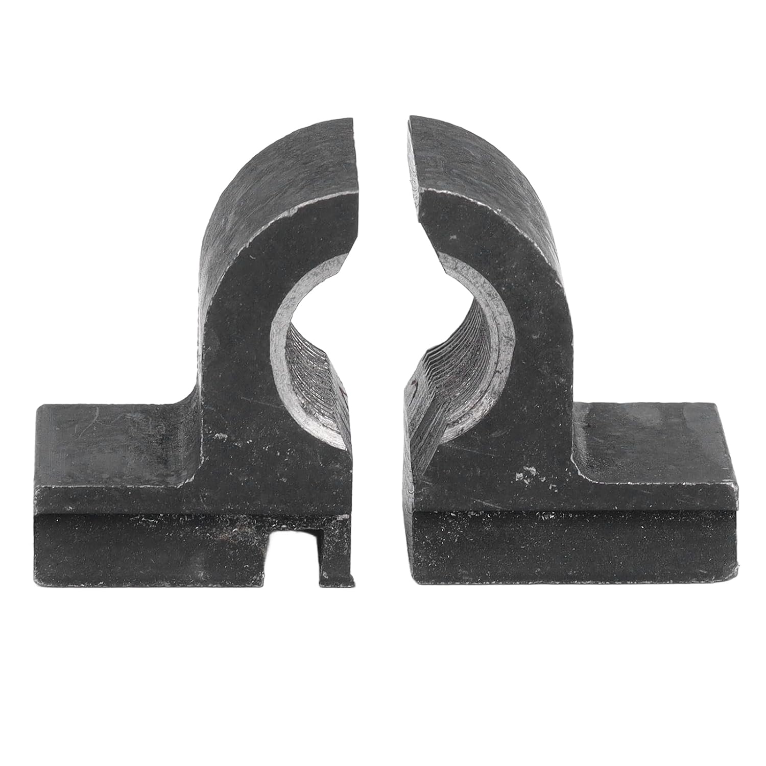 2PCS Half Nuts for Mini Lathes 1.5mm Pitch 16mm ID Split Nuts 45 Steel Replacement Parts for Lead Screw for 0618 CJ18 CJ0618A 7x12 7x14 0618‑3B mini lathes