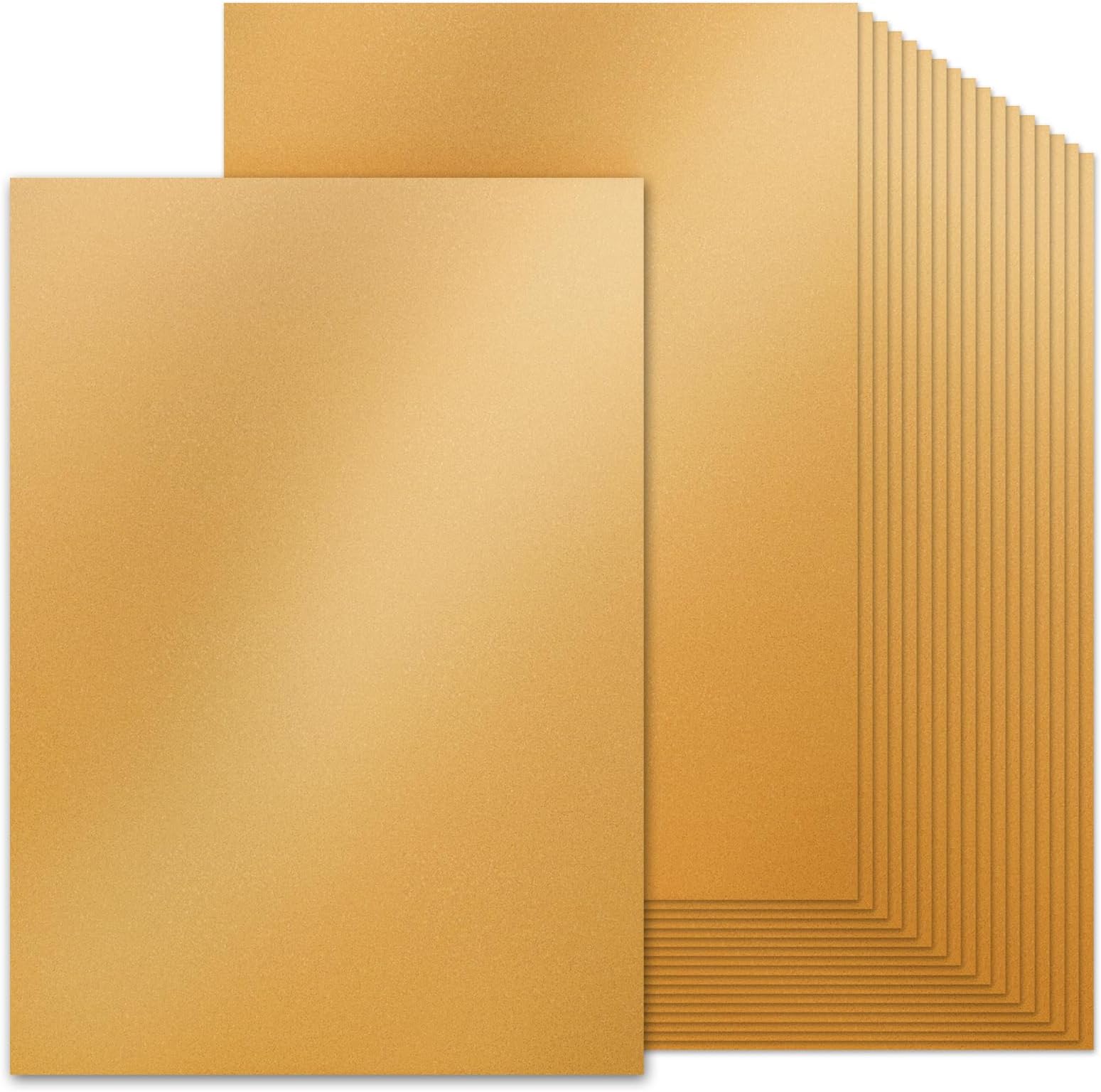 60 Sheets A4 Gold Pearlescent Card Double Sided, 200gsm Gold Shimmer Card Stock Paper for Card Making, Scrapbook, Invitations and Greeting Cards