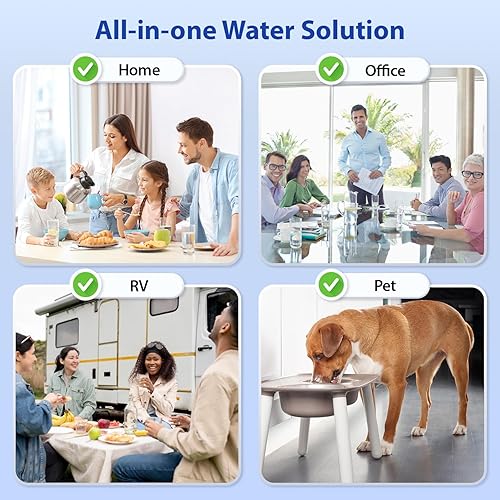 Vista 5 de iSpring CKC1C - Sistema de filtración de agua potable para encimera con filtro de carbono, 2.5 x 10 pulgadas, transparente