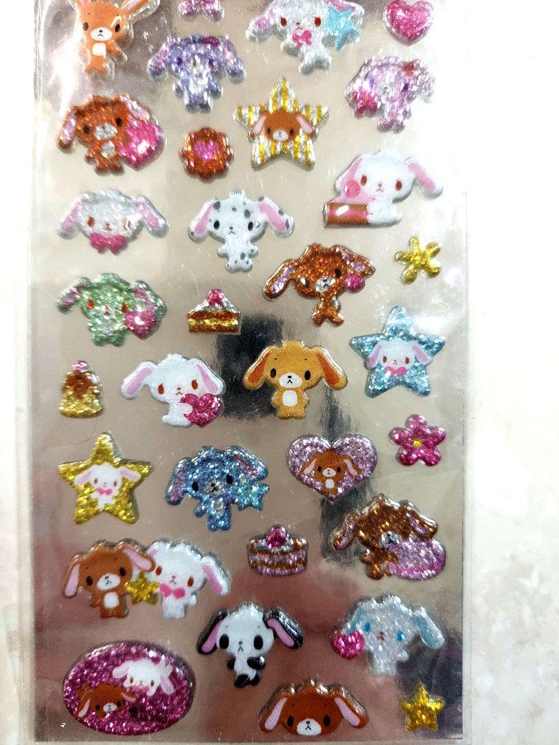 Amazon.co.jp: 平成レトロシール シュガーバニーズ グリッターシール