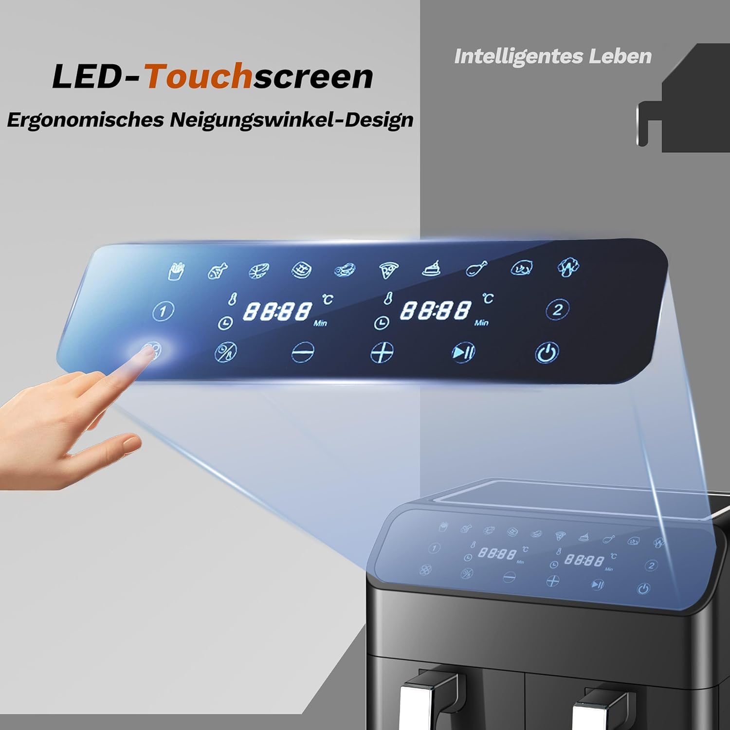 Sinaopus Air Fryer LED Touchscreen Control Panel