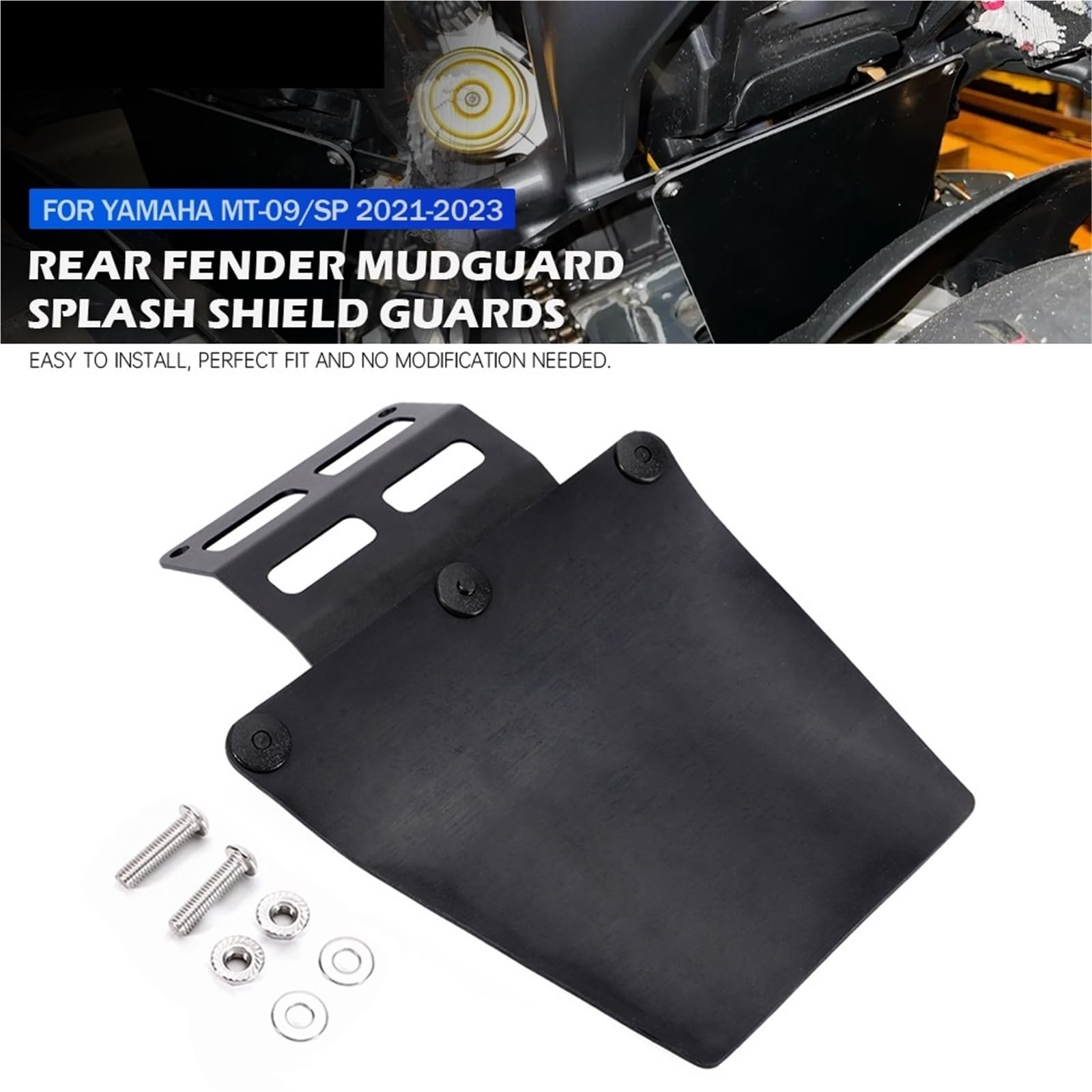 Adatto per Yamaha MT-09/SP 2021-2023 Moto Ruota Splash Shield Copertura Della Protezione Estensione Parafango Posteriore protezione forcella