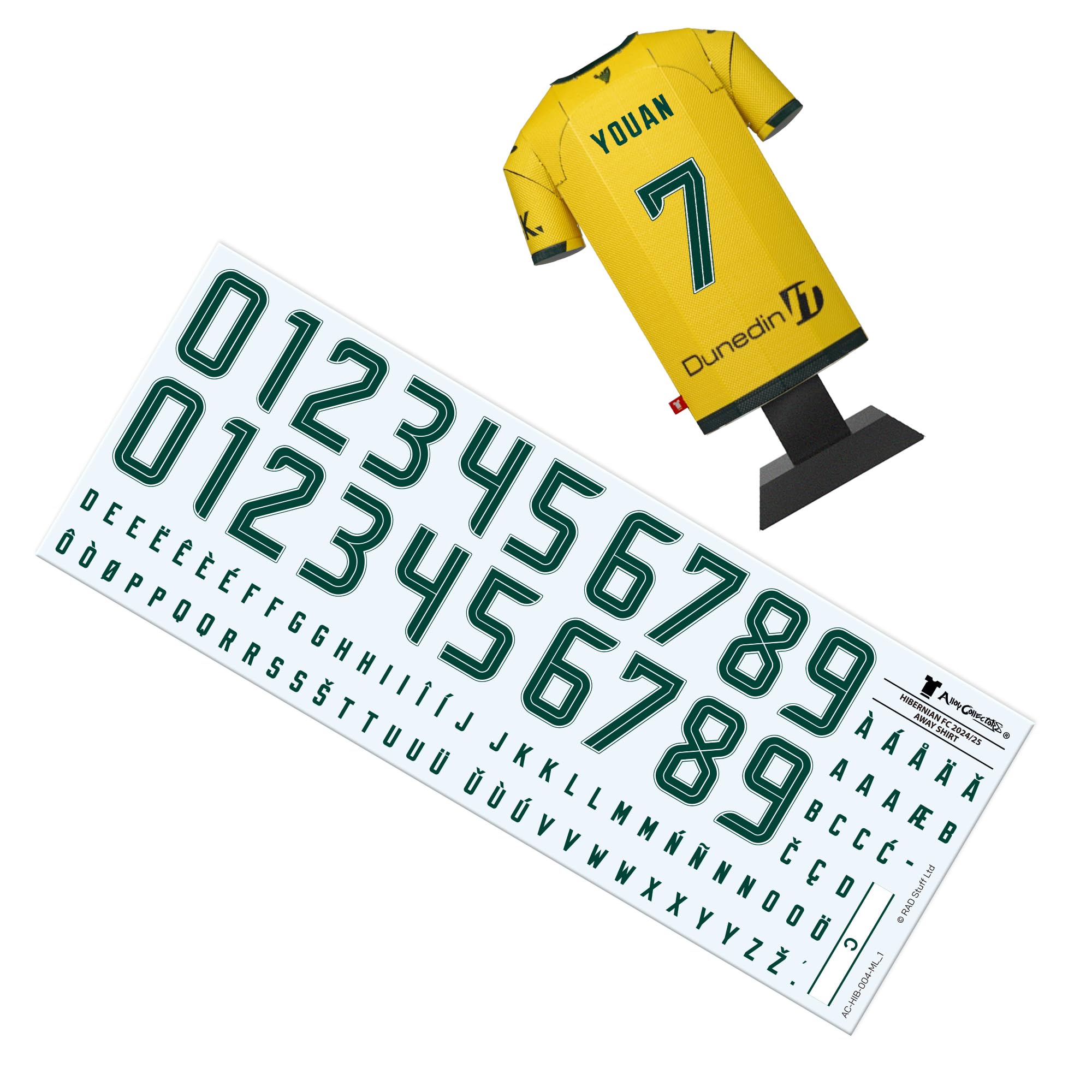 Hibernian FC 24/25 25/26 Home Away Third 15/16 Retro Metal Football Shirt - Image 4