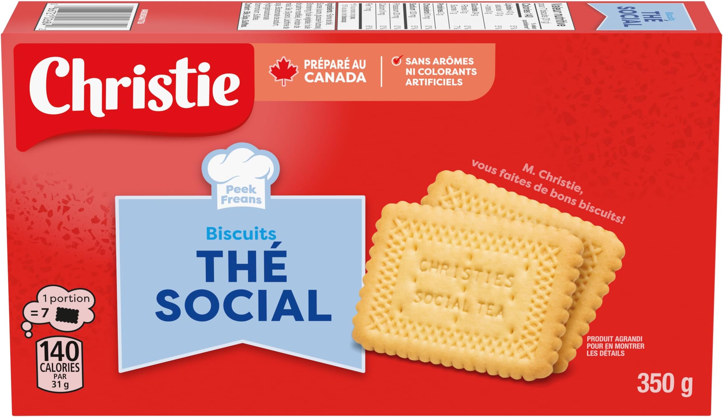 Christie Peek Freans Social Tea Cookies, 350g/12.3 oz {Imported from Canada}