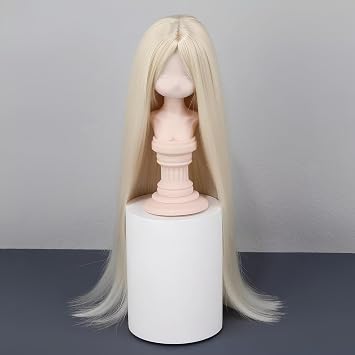BJD Doll Wig Ball Jointed Doll Fashions Soft Long Hair,Multiple Colors,for 1/3 1/4 1/6 BJD Dolls (Blue 1/3)