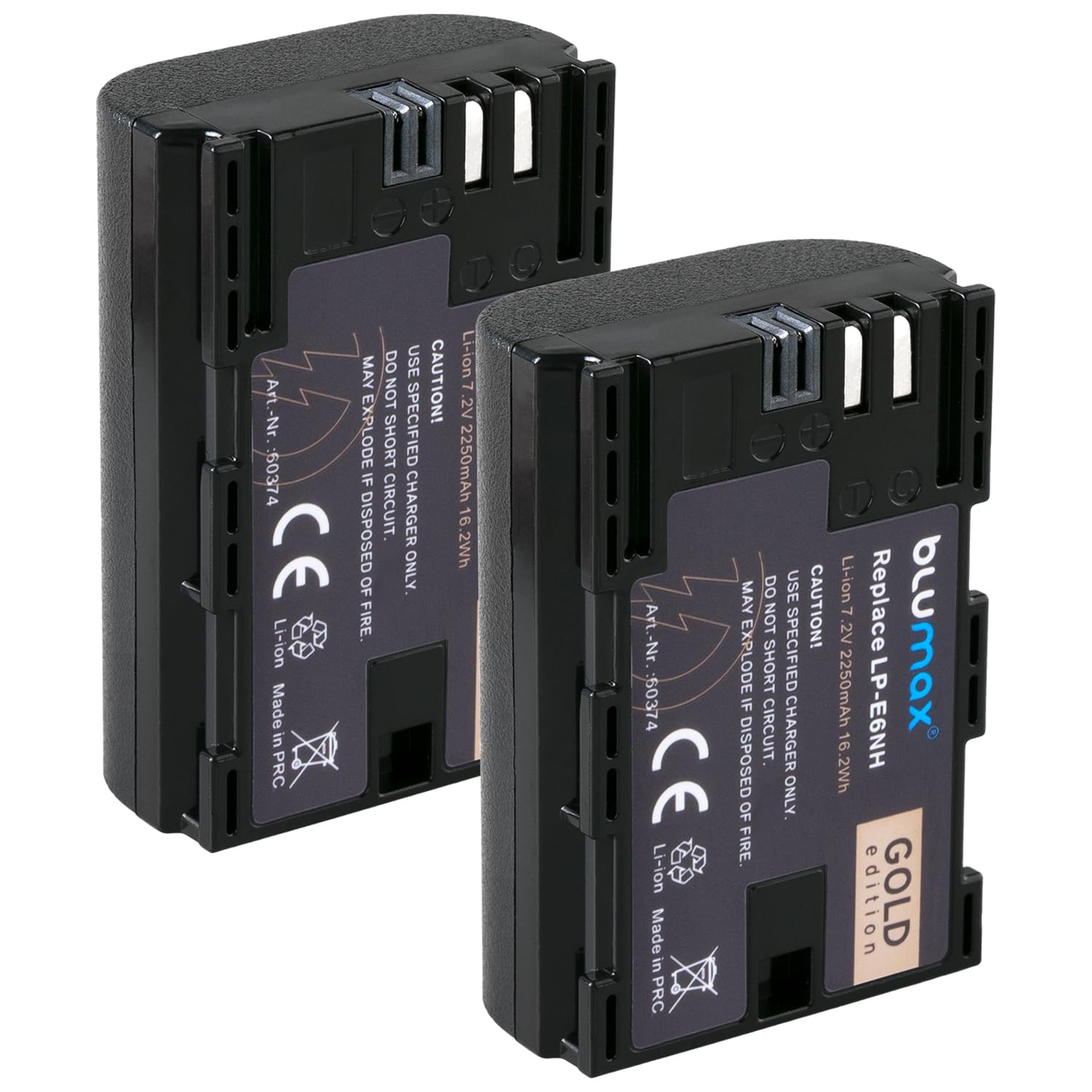 Canon R5 Mark Ii Blumax Batteria Di Ricambio Per Canon LP-E6N [2040 MAh] Speed Charger LP-E6NH LP Canon Eos R5 Mark Ii - Foto 8