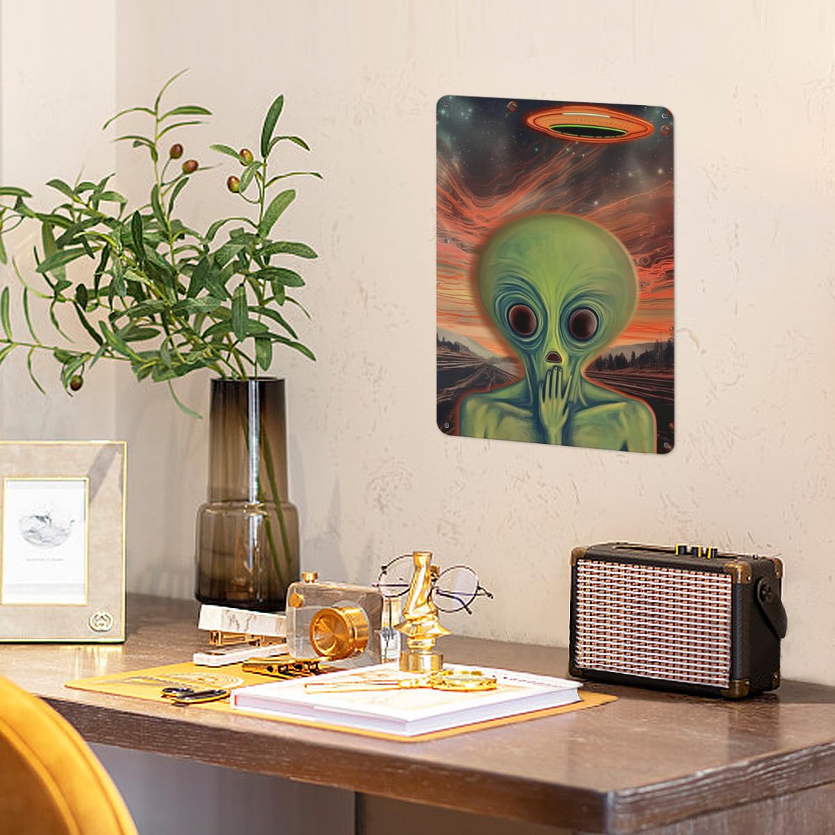 Arte De Pared Para Sala De Costura, Decoración De Sala De Anualidades, Letrero De Lata De Etal