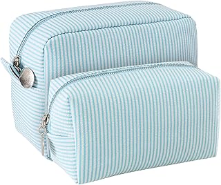 2 bolsas de maquillaje de viaje para mujer, b...