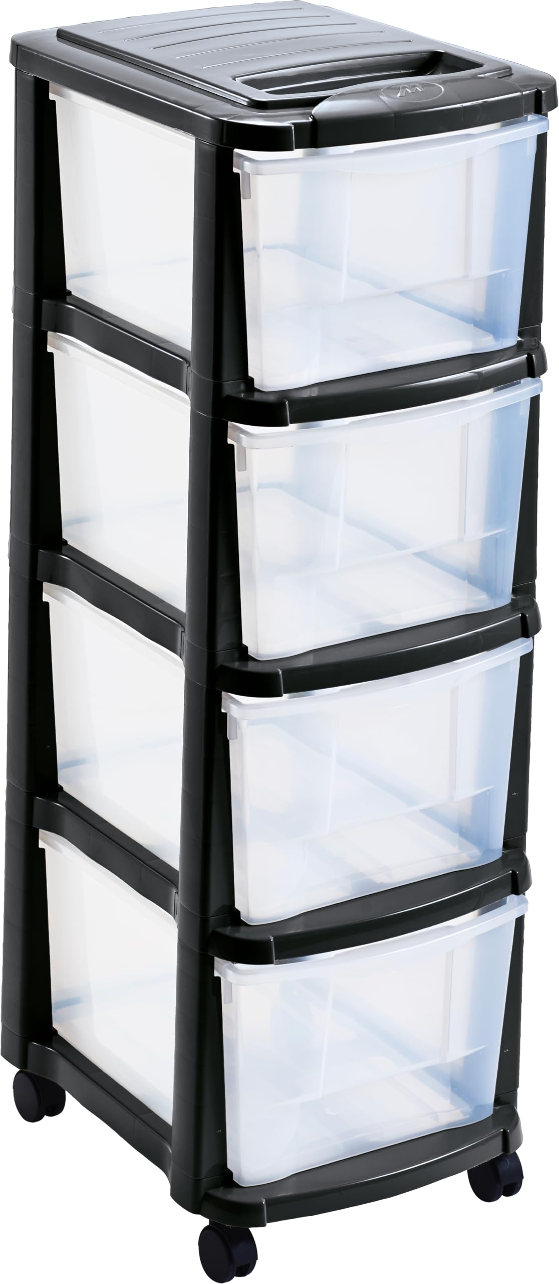 M-Home Rollcontainer PLS6241 Schubladenrollwagen mit 4 Schubladen