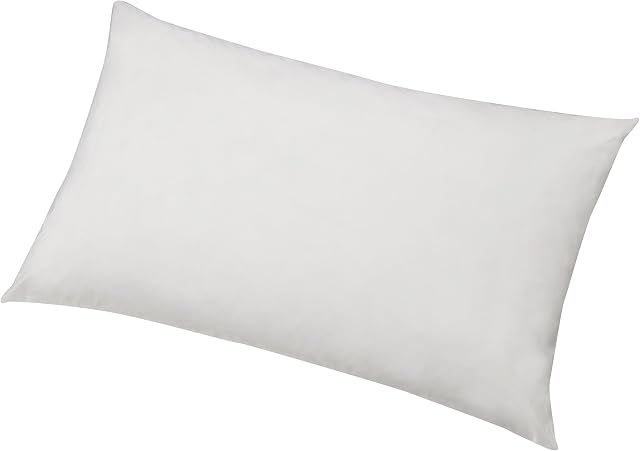 Amazon Basics Hypoallergenic Pillow Protector, White, 50 x 80 cm - Pack of Two