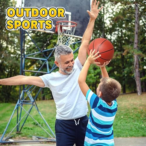 Miniatura 5 de Mini baloncesto de 9 pulgadas para aro de baloncesto de interior, paquete de 5 pelotas de baloncesto de repuesto para piscina inflable, piscina,