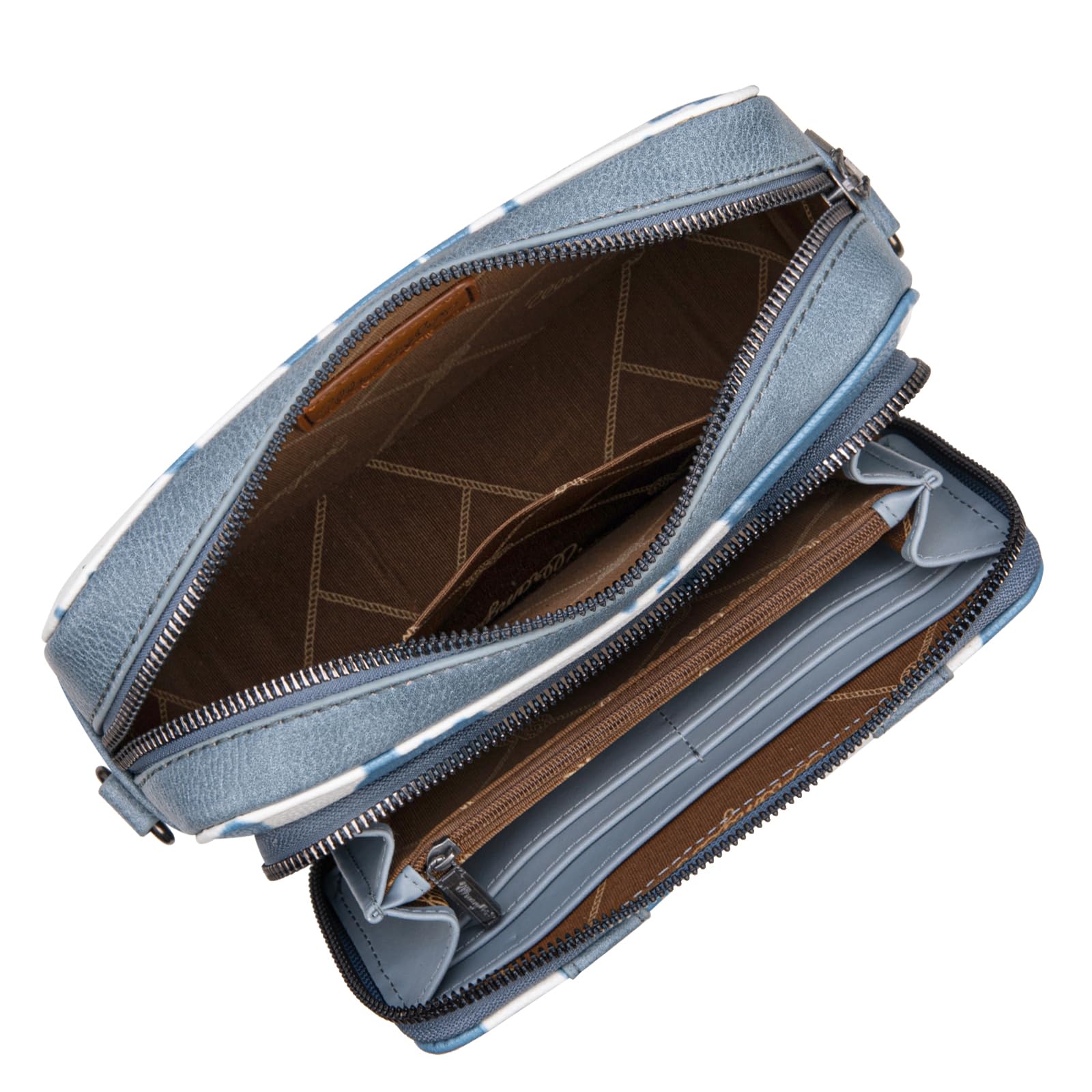 Wrangler - Bolso cruzado para mujer, estilo vaquero, con correa para guitarra