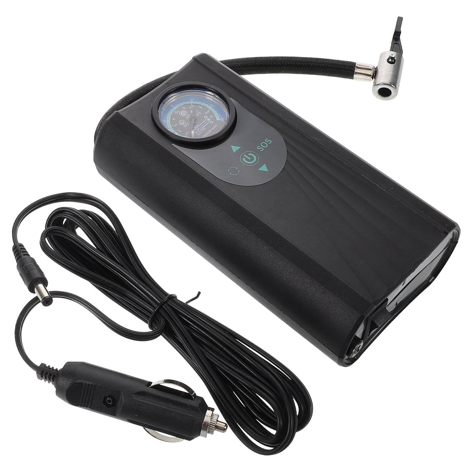 Inflador de neumáticos portátil Uonlytech con medidor presión ABS 8