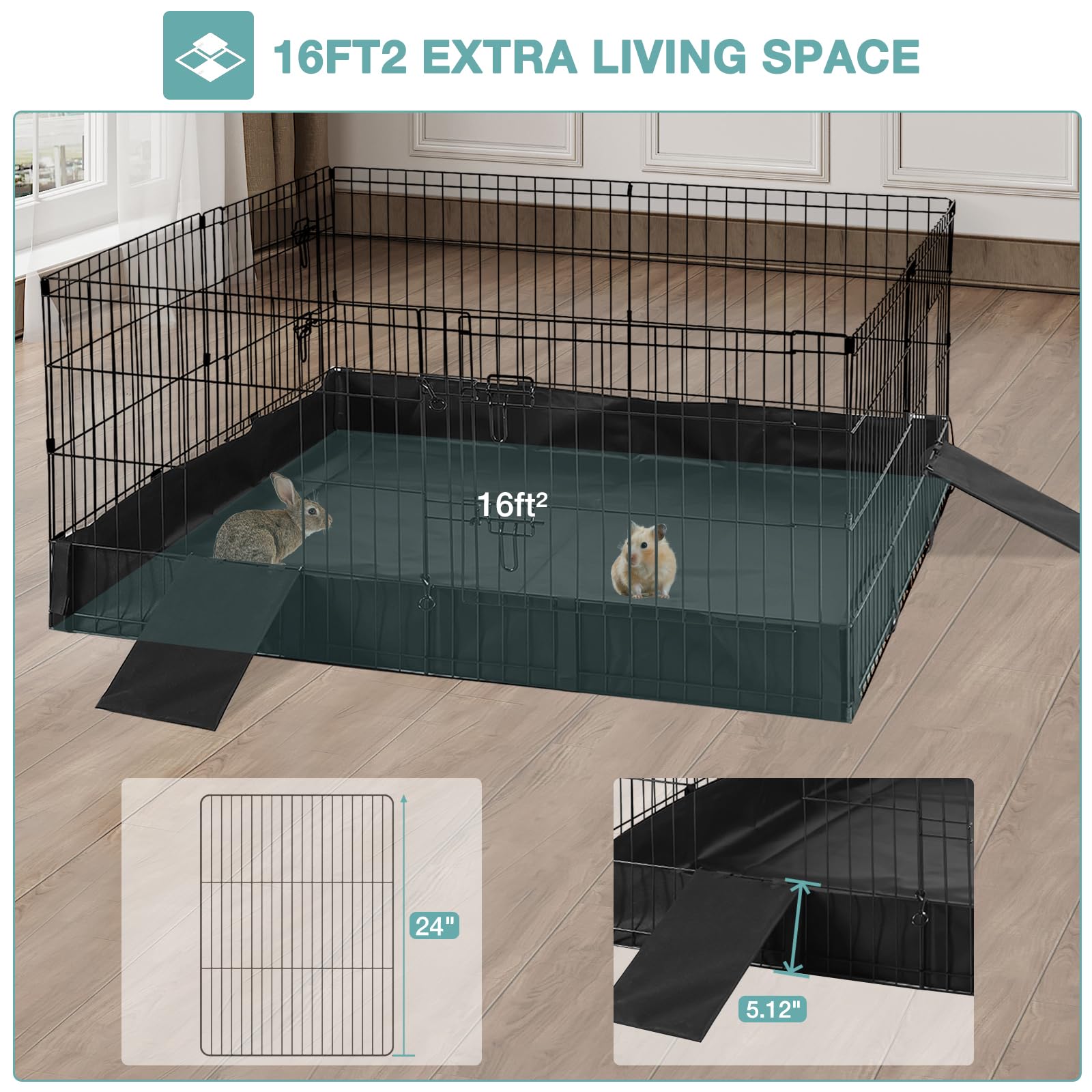 Rabbit Playpen - Small Animal Cage -2