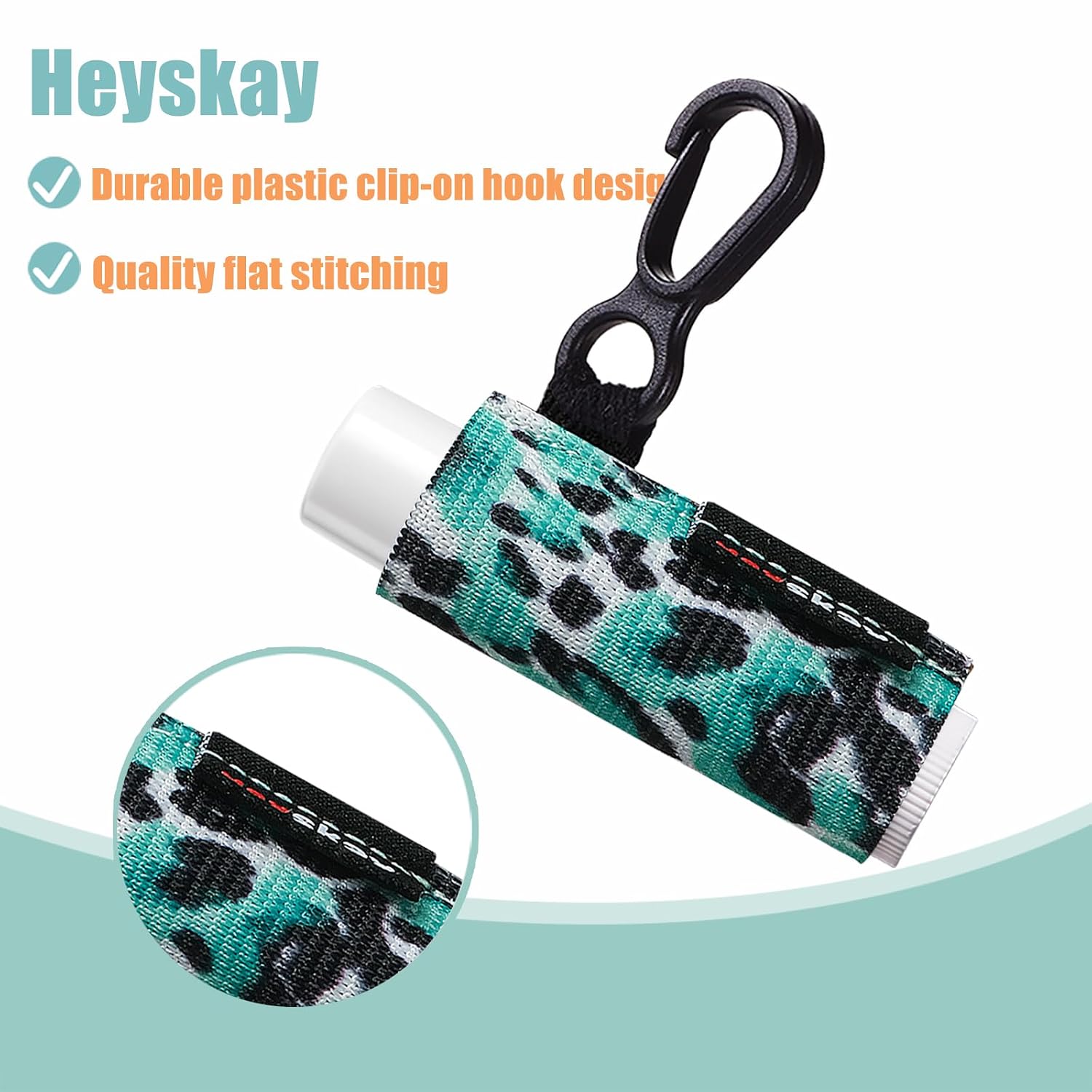 HEYSKAY 6PCS Chapstick Holder Key Chain Lipstick Lip Balm Holder Keychain image 3