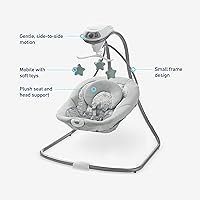 Vista 6 de Graco Simple Sway Baby Swing, Side‑to‑Side Motion, Infant Swing with 6 Speeds, Vibration, Ivy