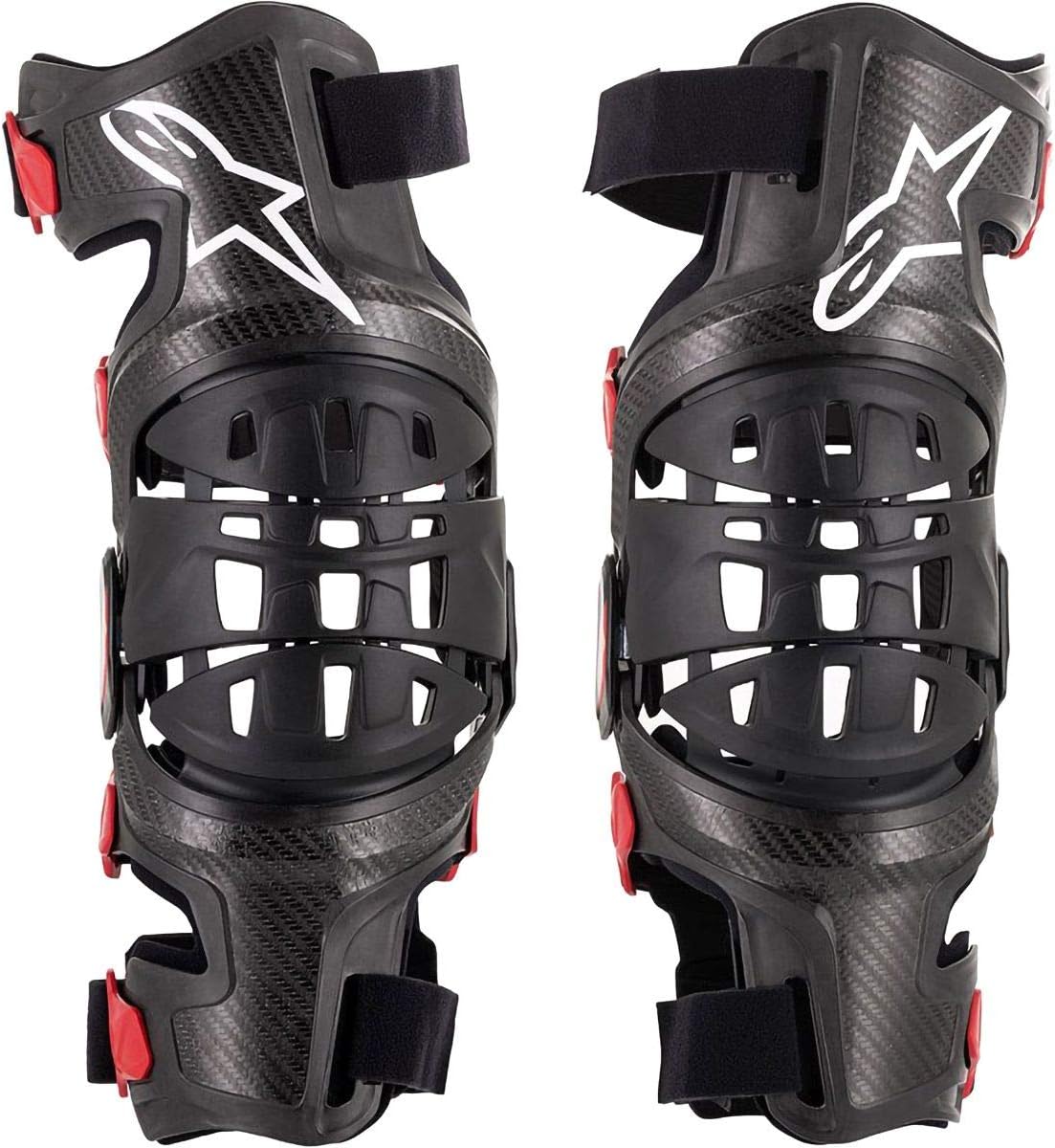 Alpinestars6500719-13-LG Unisex-Adult Bionic 10 Carbon Knee Brace Pair Lg (Multi, one_size)