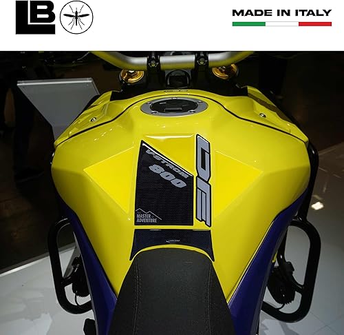 Miniatura 3 de labelbike - Adhesivo de resina 3D para tanque de motocicleta compatible con Suzuki V-Strom 800DE 2023 amarillo