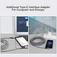 Vista 3 de LHJRY Cable de enlace de 20 pies compatible con Quest2Quest ProPico 4 accesorios, PCSteam VR, cable de transferencia de datos de alta velocidad