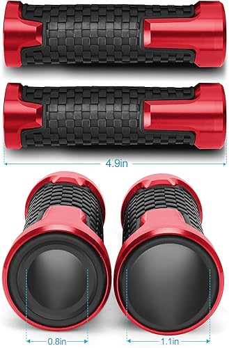 Miniatura 5 de Empuñaduras de motocicleta 78 "0.866 in Universal antideslizante manillar Grips para Honda CBR 600RR F4 F4I CBR 1000RR 954RR 929RR 900RR