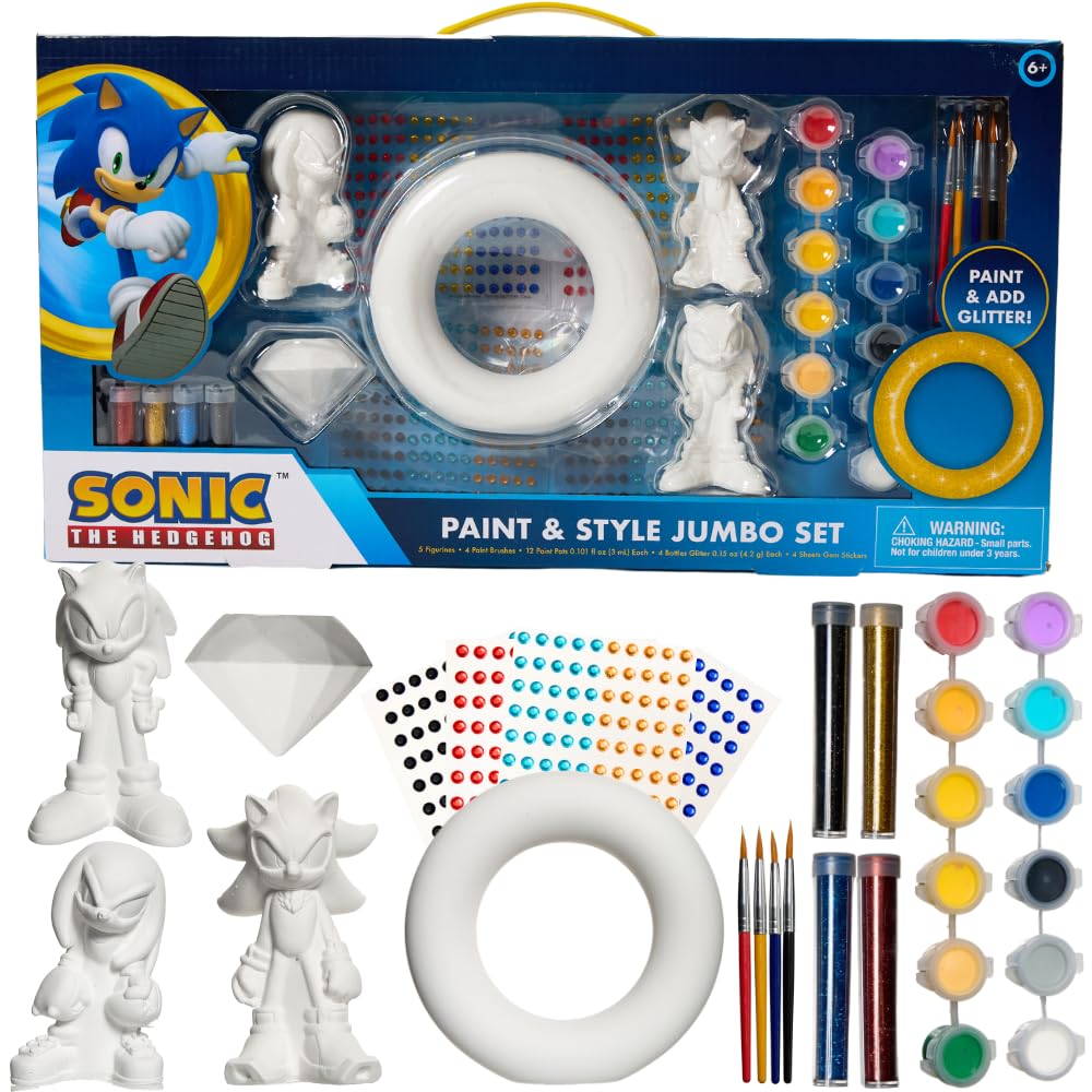 Amazon.com: Innovative Designs Sonic The Hedgehog DIY Paint Your