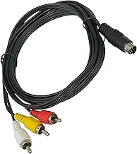 7 Pin Male to 3 RCA Male S-Video Adapter Converter Cable for Connecting Laptops with 7 Pin S-Video Connectors to TV, DVDs, HDTVs, and CD Players (1.5m) 51CH073