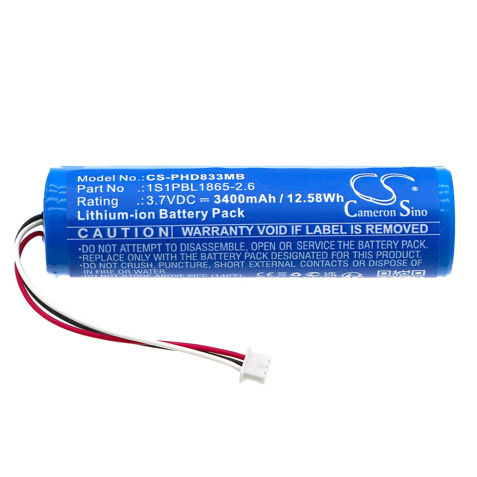 Cameron Sino Batterie de remplacement 3400 mAh pour Philips Avent SCD831, Avent SCD831/26, Avent SCD833, Avent SCD833/26, Avent SCD835, Avent SCD835/26