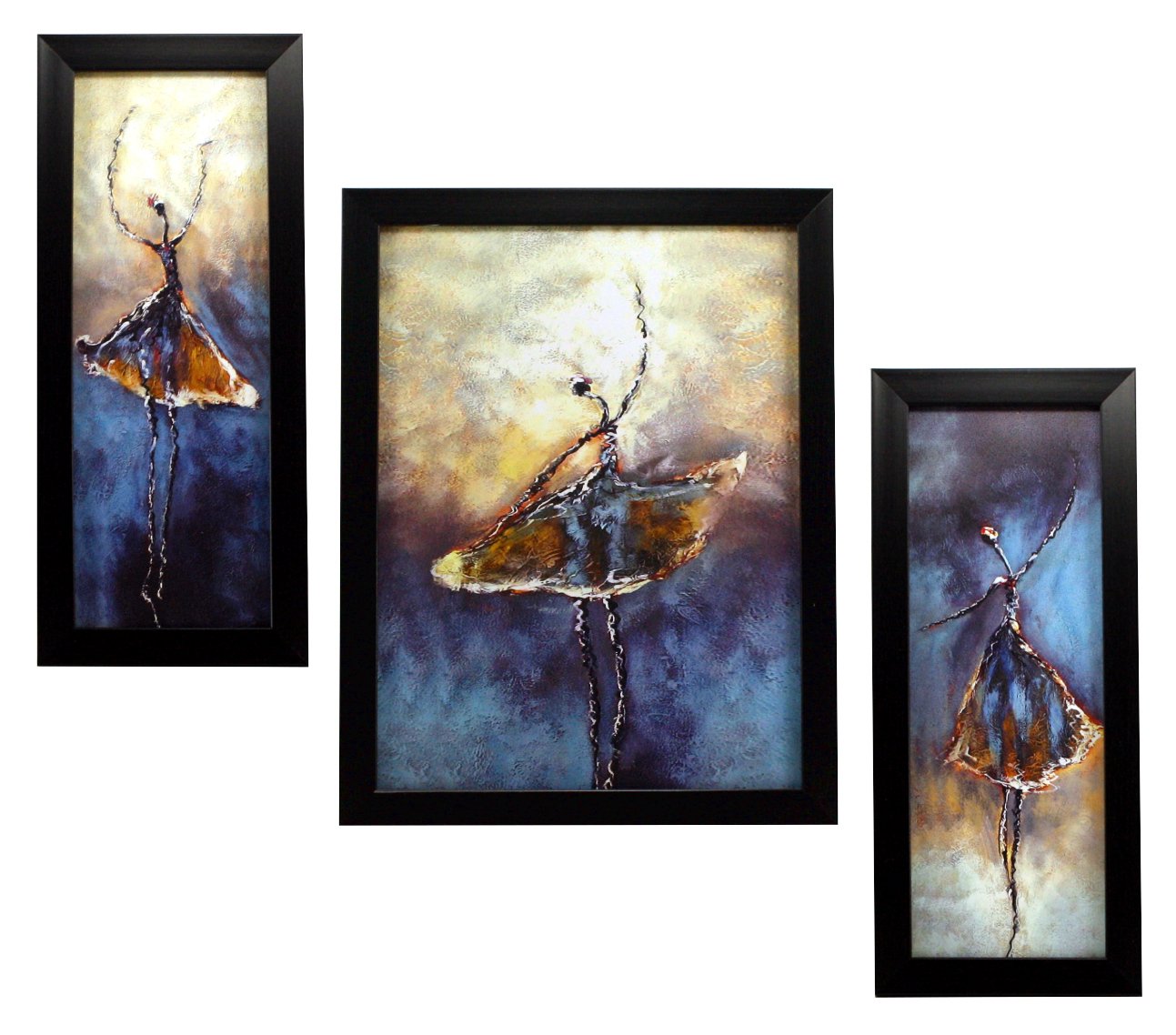 3-teilige Wandbilder-Set – Kunst Auf Synthetikholz