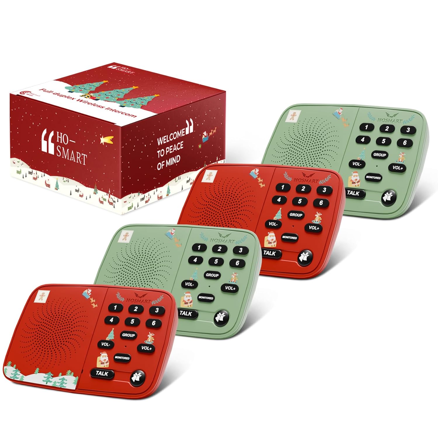 UltraSpeak Wireless Intercom System – 2025 Edition, 1300ft Range, 4-Pack Gift UltraSpeak Wireless Intercom System – 2025 Edition, 1300ft Range, 4-Pack Gift