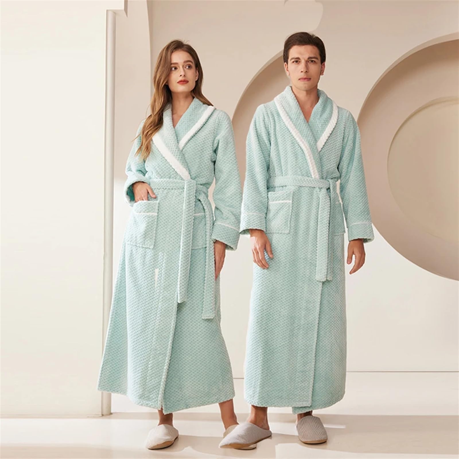 Accappatoi invernali da donna Abiti kimono più pile