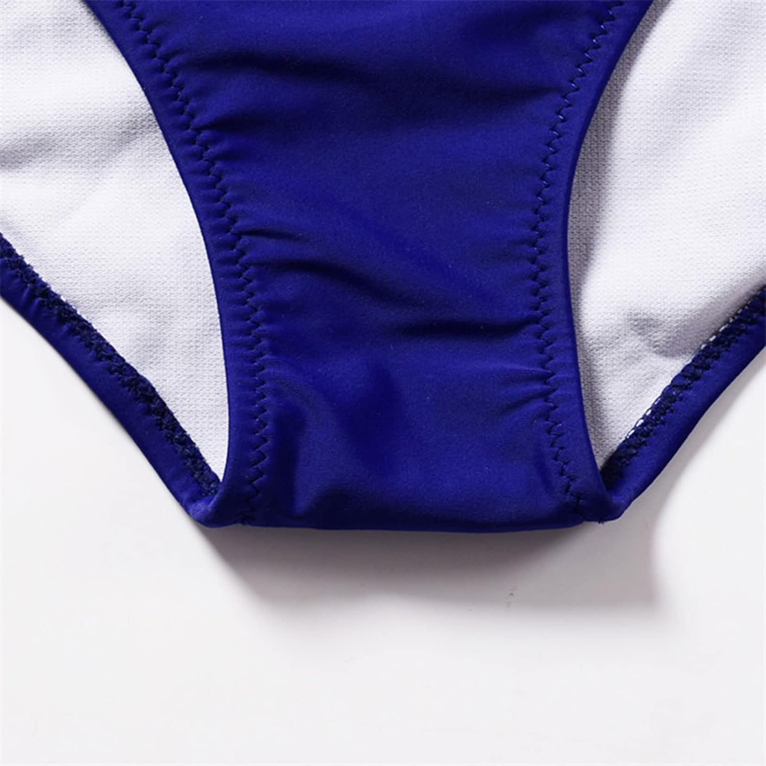 Lu's Chic Women's Swim Shorts Swimsuit Tankini Briefs Solid Bikini Bottoms Mid Rise Bathing Suit