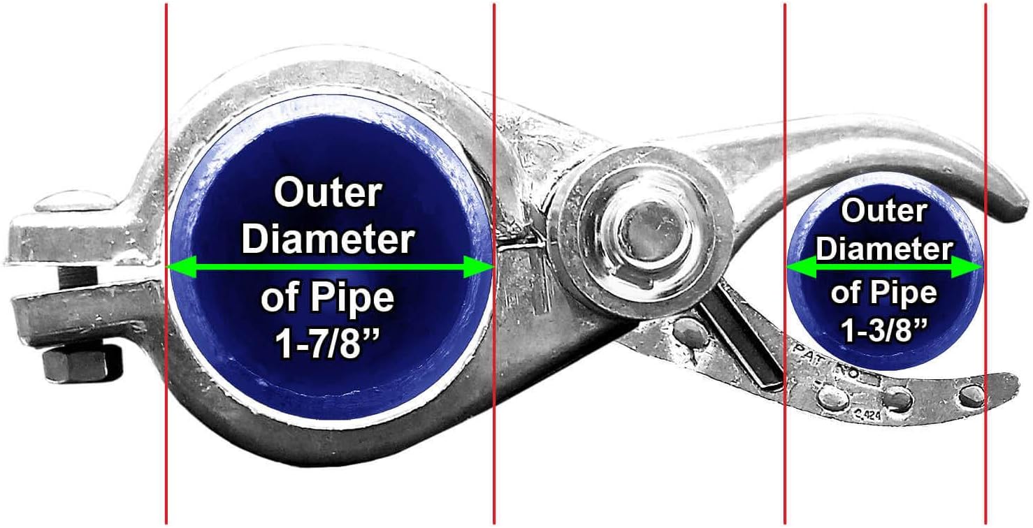 1-7/8" (2") x 1-3/8" Durable Chain Link Spring Loaded Gate Closer.